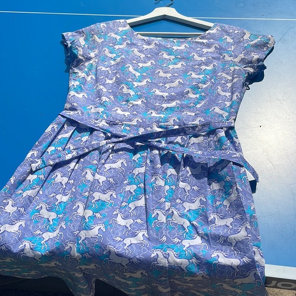 EUC size US 8 Run & Fly Unicorn 1960s Tea Party Dress - Picture 2 of 16